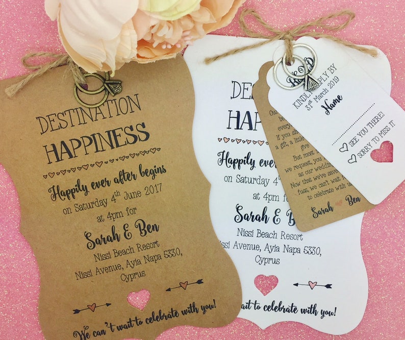 Destination Wedding Invitation Travel Wedding Wedding Etsy