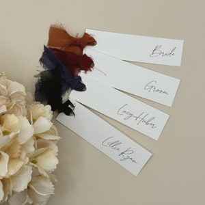 Marque-places, noms de lieux, marque-places pour mariage, couverts, service de table, plan de table, noms d'invités, étiquettes de nom pour la table