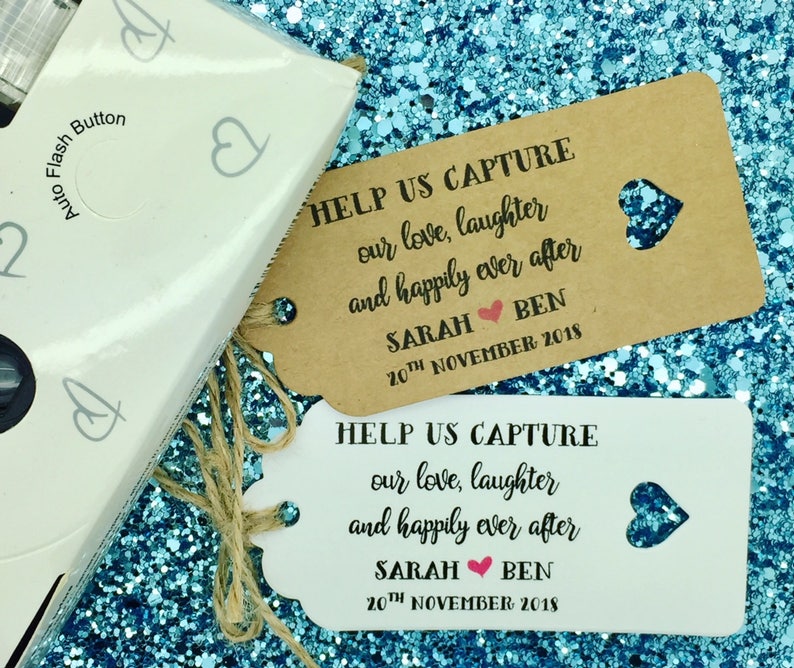 Disposable Camera Favour Gift Tags Photo Tag Wedding Camera Wedding Favour