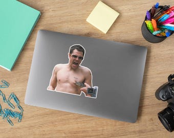 Johnny Knoxville Sticker, Jackass MTV Show, Laptop Decal