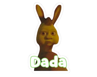 Funny Shrek Baby Donkey Dada Sticker, Waterproof Vinyl Decal