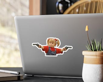 Vinyl Decal, Michelle Tanner Funny Gangster Full House Fans Decal Sticker, Indoor Outdoor Use, Mess Around Find Out Vibe, Car Laptop Decal,