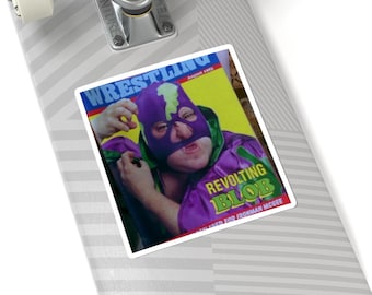 Revolting Blob Wrestling Magazine Sticker | Billy Madison Retro 90s Decal (Kiss-Cut)