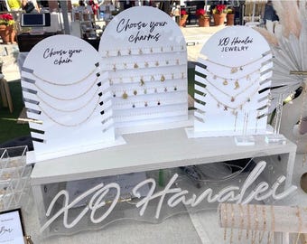 Charm Bar Display Arches, Charms, Charm Display, Acrykic Display, Jewelry Display