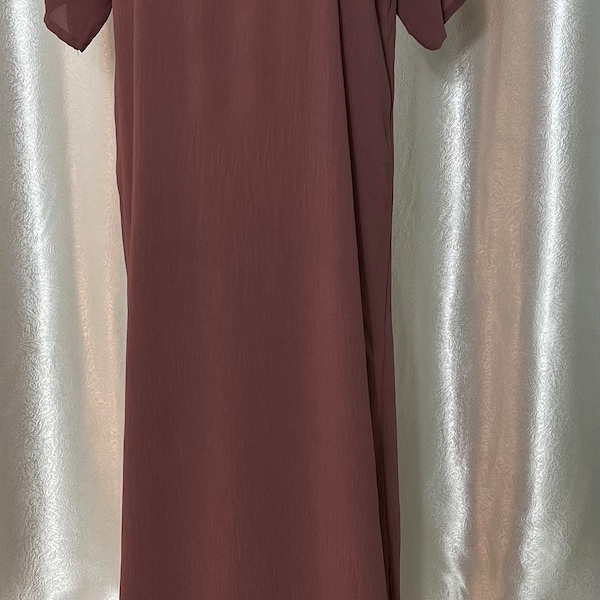 Crepe Inner | Under Abaya Slip | Short Sleeve Dress