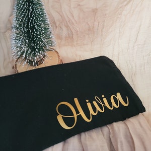 Personalisierbare Schminktasche Teenager Mädchen, Weihnachtsgeschenk mit Namen, Make-up Organizer, personalisierte Kulturtasche, Makeup Etui mit Namen