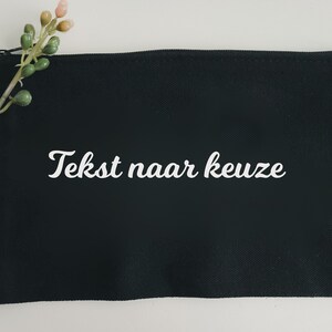 GEPERSONALISEERDE MAKE-UP Tas | Aangepaste make-up tas, Toilettas met tekst naar keuze, gepersonaliseerde toilettasje, naamtasje op maat