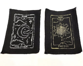 Siebdruck-Sew-On Witchy Tarot-Patch