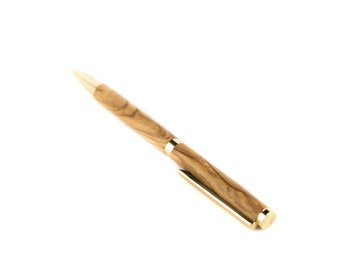 Handmade Wooden Pen - Olive Writing Pen - Personalized Pen - Mother's Gift - Pen Lover Christmas Gift - Woodturned Christmas Gift