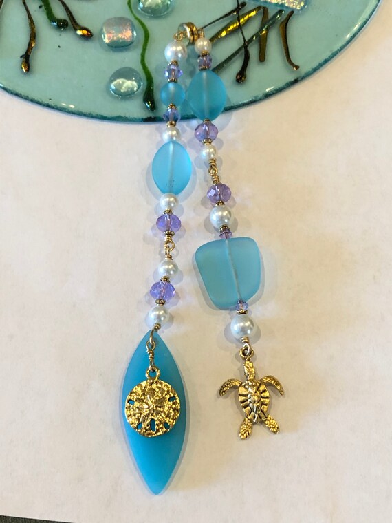 Screen Door Charm Magnetic Saver Turtle And Sand Dollar Protector Turtles Dollars Sea Glass