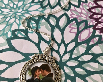 Pride and Prejudice Inspired Necklace! Pendant Necklace / Silver / Handmade Jewelry / Romantic