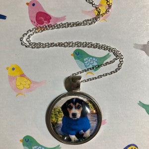 Personalized Custom Pet & Family Necklace! Handmade Necklace / Dogs / Cats / Animals / Silver Necklace / Pendant Necklace / Gift Idea / Cute