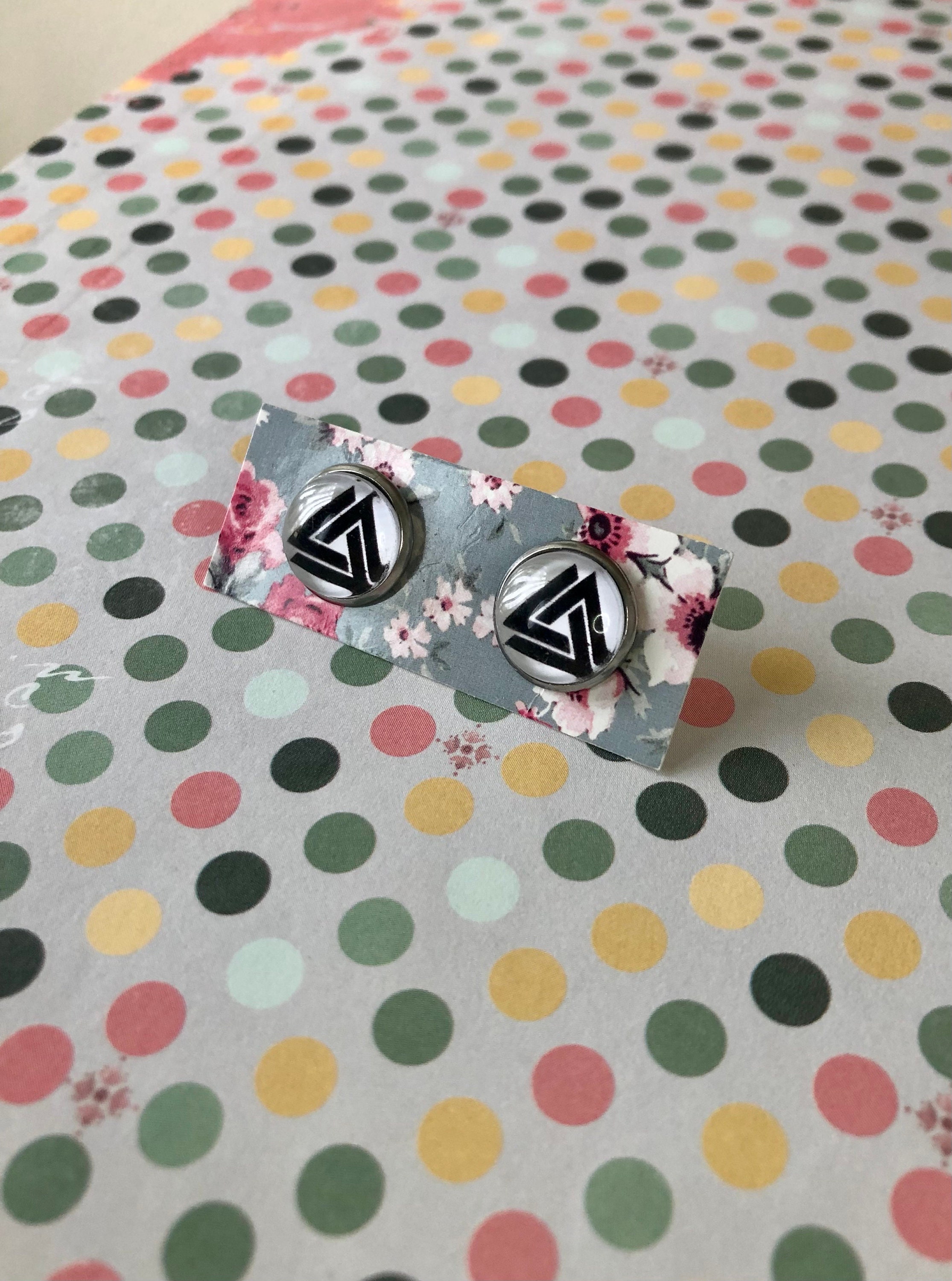 Bastille Inspired Earrings! Stud Earrings / Silver Earrings / Band Jewelry / Dan Smith / Unique Jewelry / Clip On / Handmade Earrings