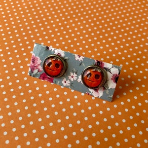 Lil Boo Inspired Earrings! HHN / Halloween / Pumpkin / Spooky / Stud Earrings / Silver Earrings / Clip On / Handmade