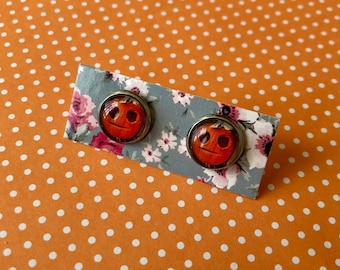 Lil Boo Inspired Earrings! HHN / Halloween / Pumpkin / Spooky / Stud Earrings / Clip On / Handmade