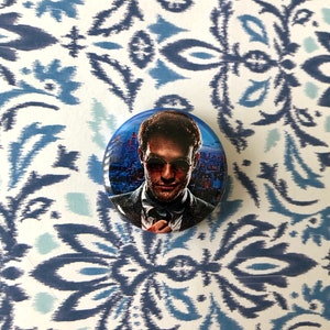 Daredevil Inspired Matt Murdock 1.25 Inch Button! Handmade / Pinback / Charlie Cox / No Way Home