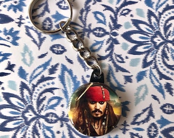 Jack Sparrow Inspired Keychain! Captain Jack / Johnny Depp / Pirates of the Caribbean / Disney / Handmade
