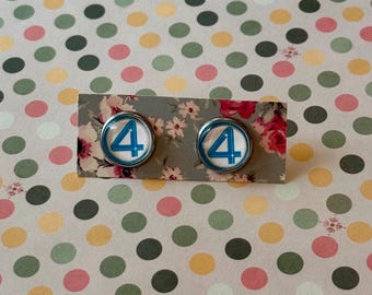 Fantastic Four Inspired Earrings! / Marvel / F4 / First Steps / Stud Earrings / Clip On