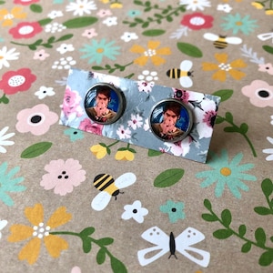 Saturday Night Live Inspired Stefon Earrings! Stud Earrings / Silver Earrings / Handmade / Funny / Gift Ideas / Bill Hader / TV / Clip On