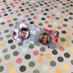 Twilight Inspired Rosalie Hale & Emmett Cullen Earrings! Stud Earrings / Silver Earrings / Book Lover / Vampire / Fantasy / Love / Clip On