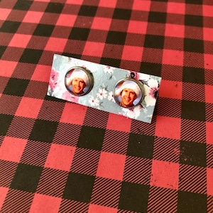 Christmas Vacation Inspired Clark Griswold Earrings! Stud Earrings / Silver Earrings / Xmas / Gift Ideas / Jewelry For Her / Clip On Earring
