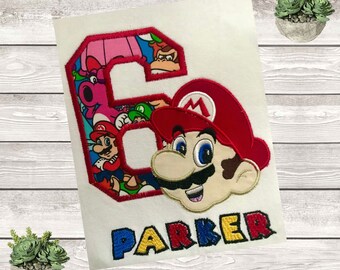 Super Mario Birthday Shirt - Etsy Australia