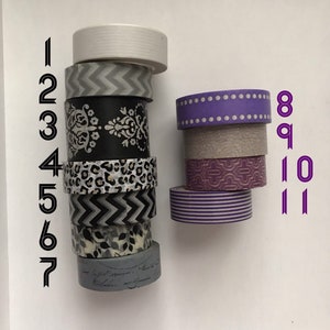 Black and Purple Washi Tape