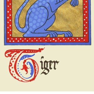 Simple Hobbit Illuminated Manuscript Print
