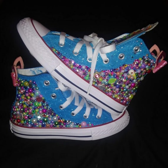 Custom Unicorn Converse With Free Matching Shirt Hair Bow - Etsy