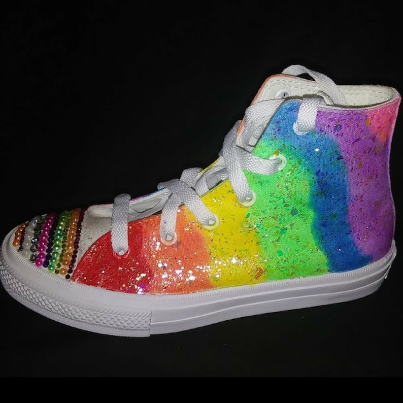 Custom Rainbow Converse Shoes Pride Converse LGBTGay Pride Custom Rainbow Converse Shoes Pride Converse LGBTGay Pride