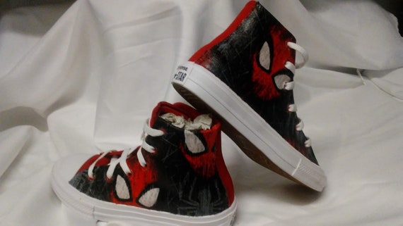 custom spiderman converse