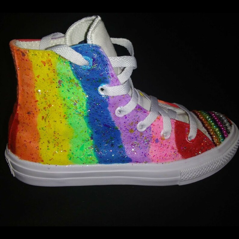 Custom Rainbow Converse Shoes Pride Converse LGBTGay Pride Custom Rainbow Converse Shoes Pride Converse LGBTGay Pride