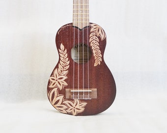 Personalized Ukulele Polynesian / Hawaiian / Maori made to order