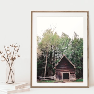 Cades Cove Photography, Smoky Mountain, Cabin decor, Rustic Decor, Cabin Art, Mountain House Wall Art, National Park Print, Farmhouse Decor