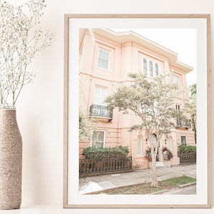 Charleston Photography, Peach Pastel, Charleston Wall Art, Charleston Print, Charleston SC, Southern Home Decor, Fine Art Print