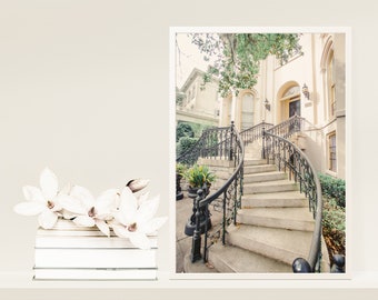 Savannah Photography, Forsyth Park, Savannah GA, Savannah Staircase, Savannah Art Print, Savannah Photo Print, Fine Art Print