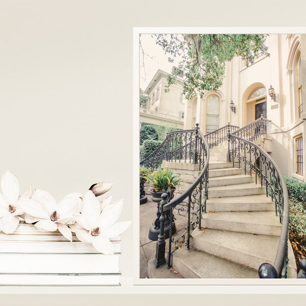 Savannah Photography, Forsyth Park, Savannah GA, Savannah Staircase, Savannah Art Print, Savannah Photo Print, Fine Art Print