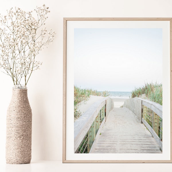 Kiawah Island Boardwalk, Coastal Print, Ocean Boardwalk, Beach House Wall Art, South Carolina, Coastal Decor, Low Country Print,