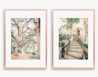 Savannah Photography, Forsyth Park, Savannah Ga, Southern Home Decor, Savannah Wall Print, Savannah Photo Set, Fine Art Print, Live Oak
