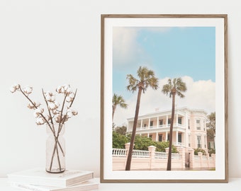 Charleston Photography, Charleston Print, Charleston Pink House, Charleston Wall Art, Charleston Photograph, Charleston SC