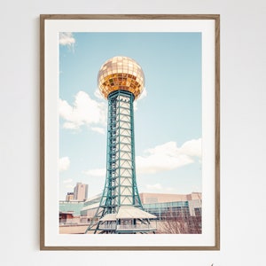 Knoxville Photography, Sunsphere, 1982 World's Fair, Wall Art, Knoxville Print, Tennessee Photography, Architecture Print