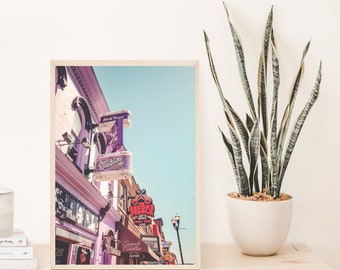 Nashville Photography Print, Downtown Nashville, Honky Tonk Sign, Tootsies Print, Country Music Wall Art, Nashville, Music City Art