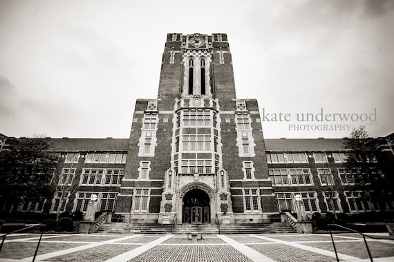 Ayers Hall University Of Tennessee Knoxville Tn Fine Art Photography Black White Volunteers The Hill Dorm Room Decor Office Decor