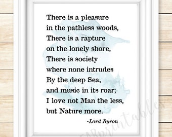 Lord Byron Quote Etsy Lord Byron Quote Etsy