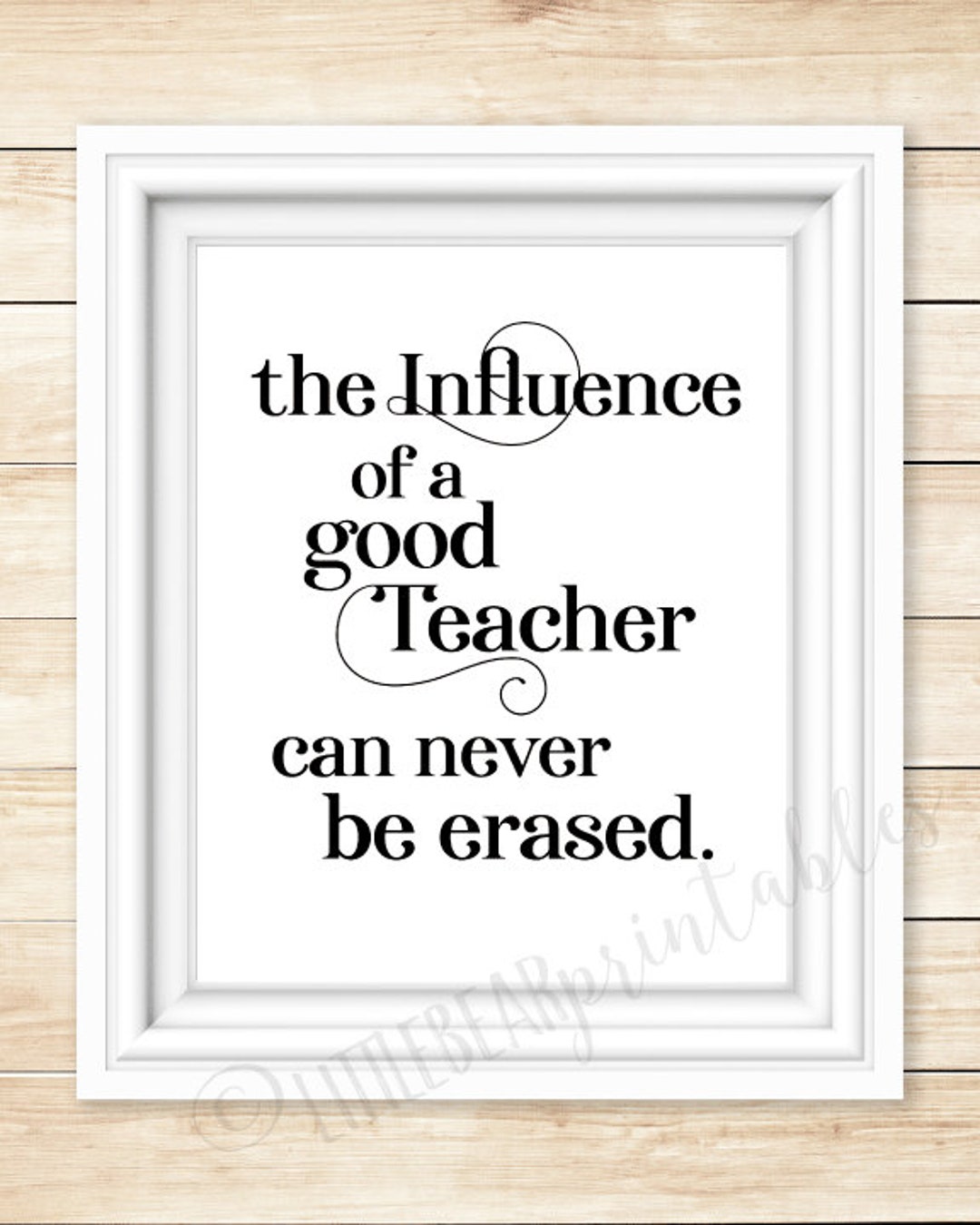 Teacher Appreciation Quote Art Print: Inspiring Classroom Decor ...