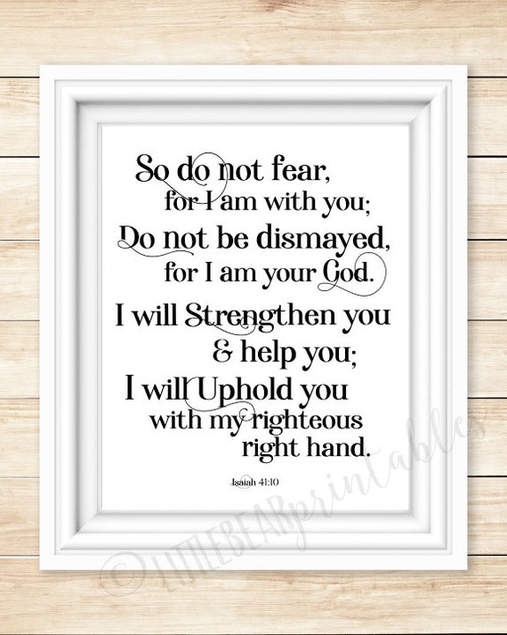 do not be dismayed verse