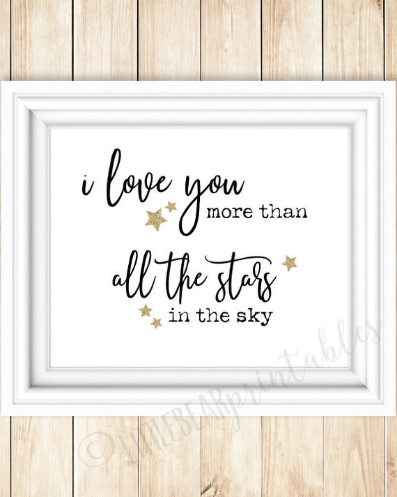 I Love You More Than All The Stars In The Sky Wedding Quote Etsy I Love You More Than All The Stars In The Sky Wedding Quote Etsy