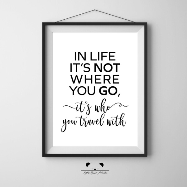 Arte con frases de viaje: Regalo para amigos y familiares (Descarga digital)