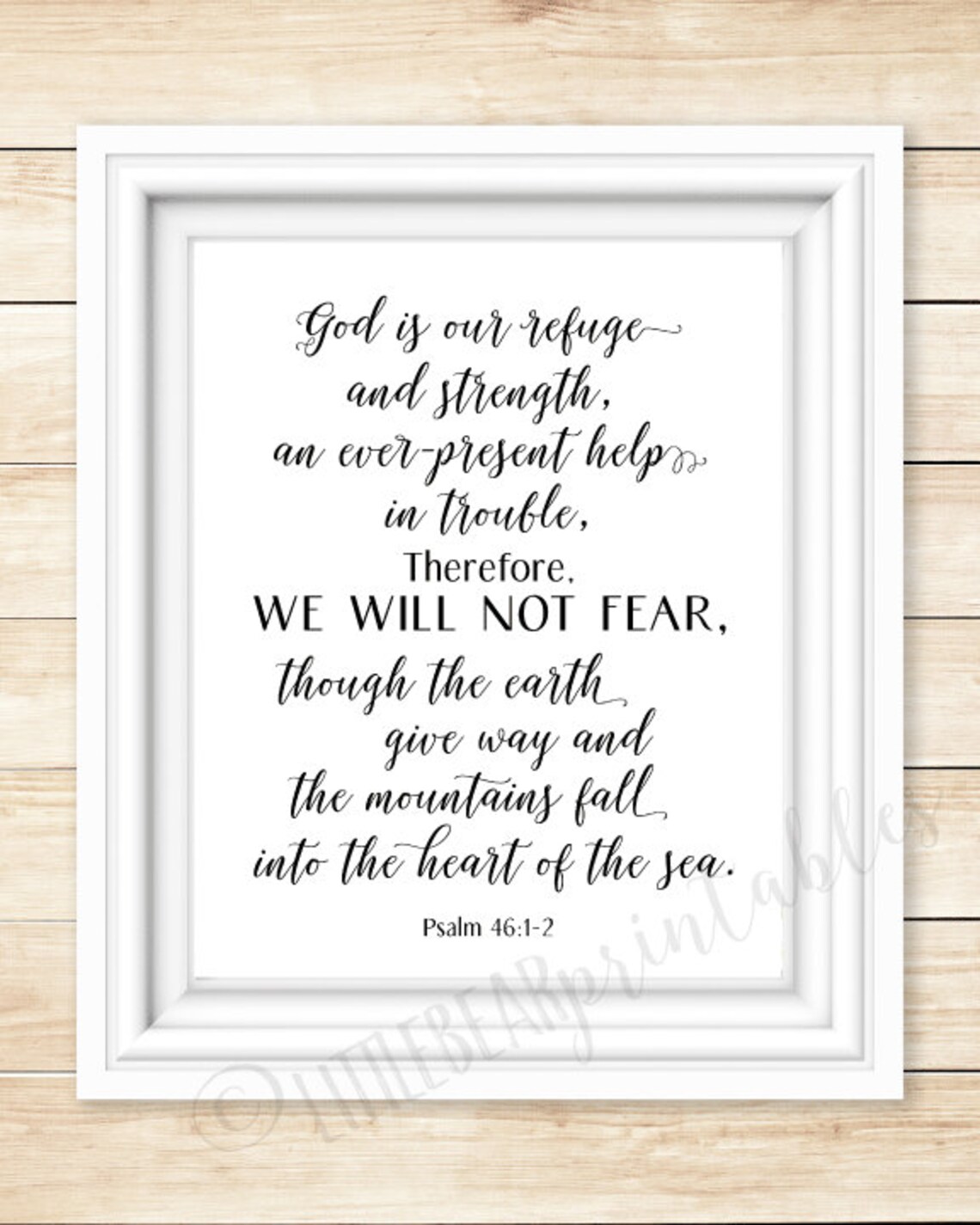 Bible Verse Wall Art Printable Scripture Christian Wall | Etsy