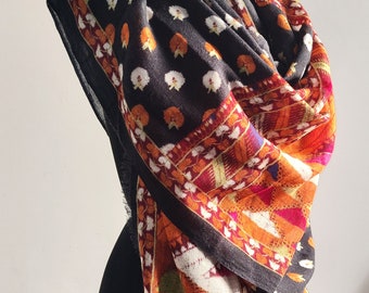 Phulkari Wool Stole